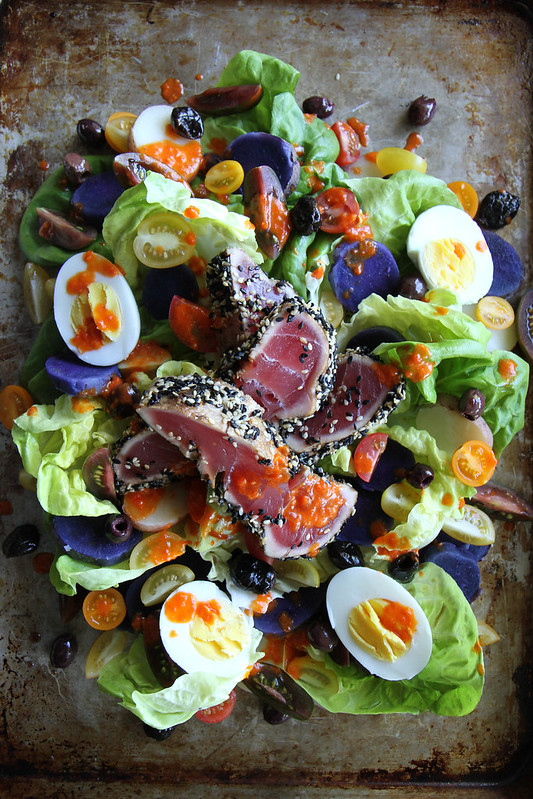 Nicoise Salad with Red Pepper Vinaigrette
