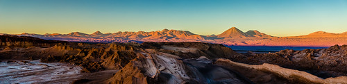 chile sunset panorama volcano desert valledelaluna moonvalley atacamadesert licancaburvolcano