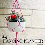 how to make a diy hanging planter tutorial via Kristina J blog