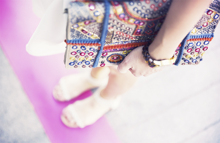 street style barbara crespo floral embroidery dress 6ks fashion blogger outfit blog de moda