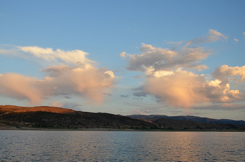 sunset sky lake utah boating tubing echoreservoir august2013