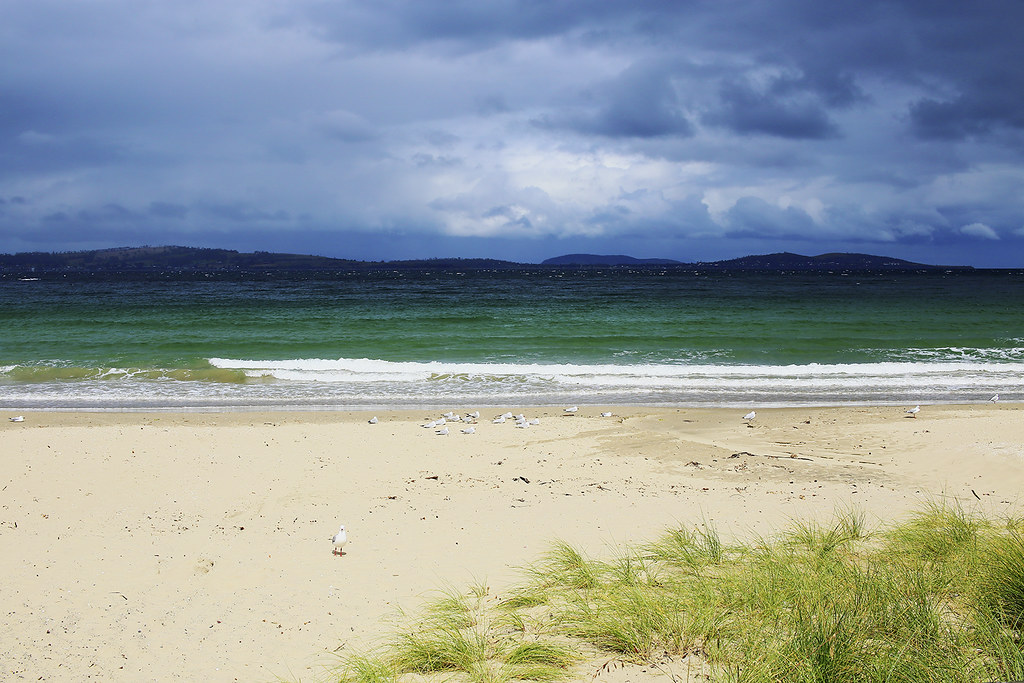 Kingston beach in Hobart Tasmania