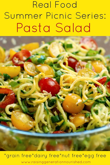 Real Food Summer Picnic Series :: Grain Free Pasta Salad
