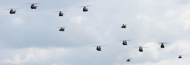 Helicopter Flypast