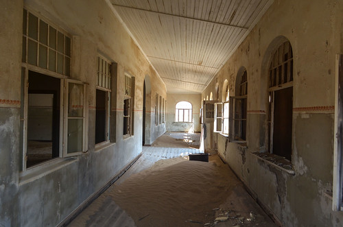 Kolmanskop ghost mining town - School