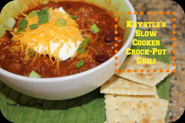Krystle's Slow Cooker Crock-Pot Chili Recipe