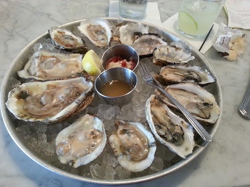 oysters on the half-shell - closeup - 2014-09-09