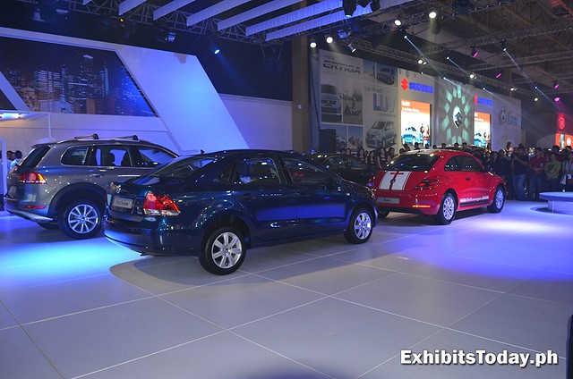 back of Volkswagen trade show display 
