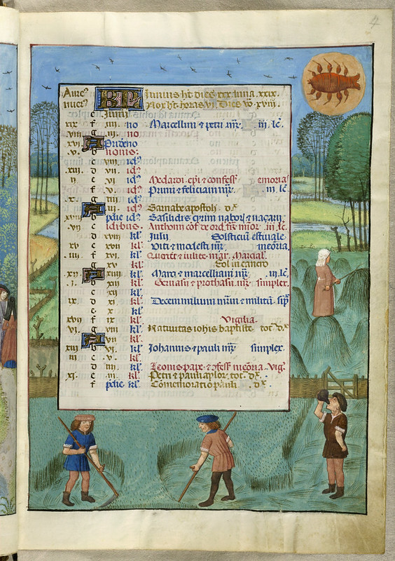 Календарь. Месяц июнь от Древнего Рима до 16 века