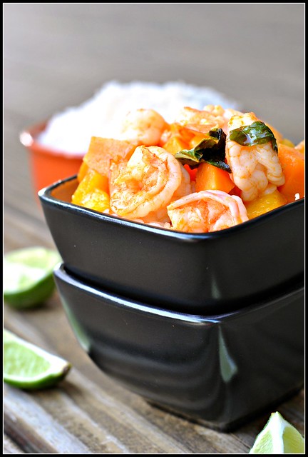 Thai Red Curry with Shrimp and Mango 3