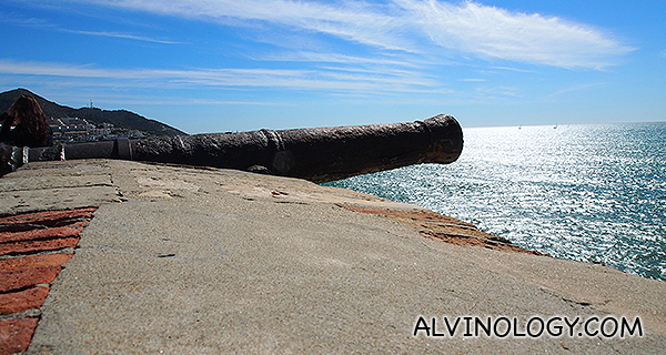 A cannon atop the Point 
