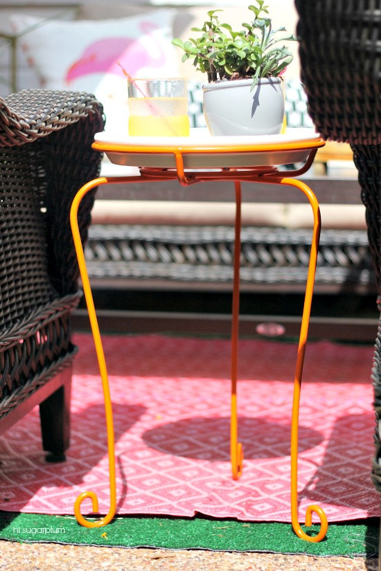 Hi Sugarplum | DIY Patio Side Table