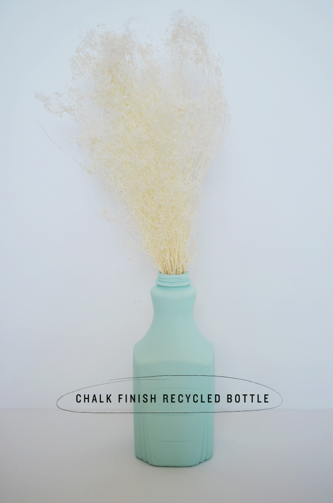 chalk finish recycled bottle