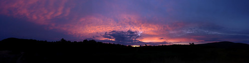 sunset red panorama cloud dark evening