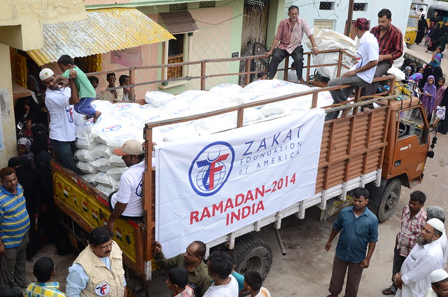 Zakat Foundation of America distribute 350 Ramadan food packs in Hyderabad