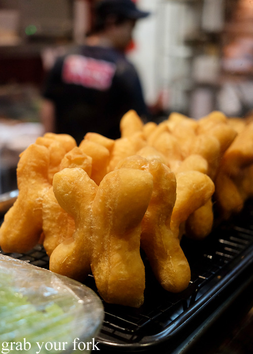 Deep-fried bread stick donuts at Do Dee Paidang, Haymarket Chinatown Sydney