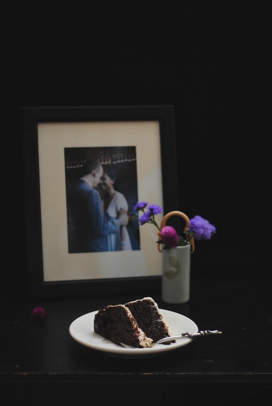 Chocolate Tahini Cake + Rosemary infused buttercream