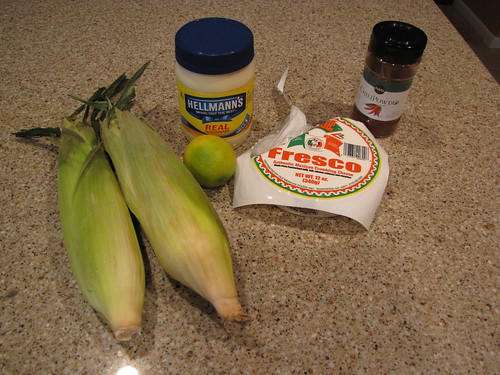 Mexican Grilled Corn Ingredients