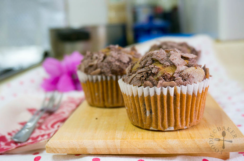 Cocoa-Dusted Cranberry Cereal Muffins