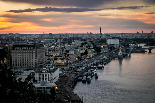 sunset clouds capital ukraine kiev kyiv kyivcity
