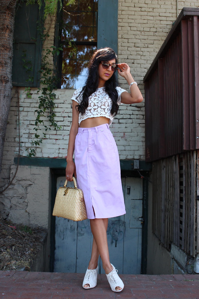 Crop Top and a Lavender Skirt 4