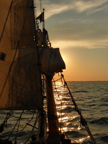 sunset sailing explore waddensea zomer2014