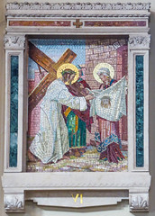 Sixth Station of the Cross - Veronica wipes the face of Jesus