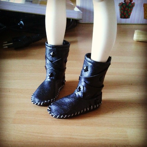 #Indianini #boots #Minifee #Msd #bjd #doll #black