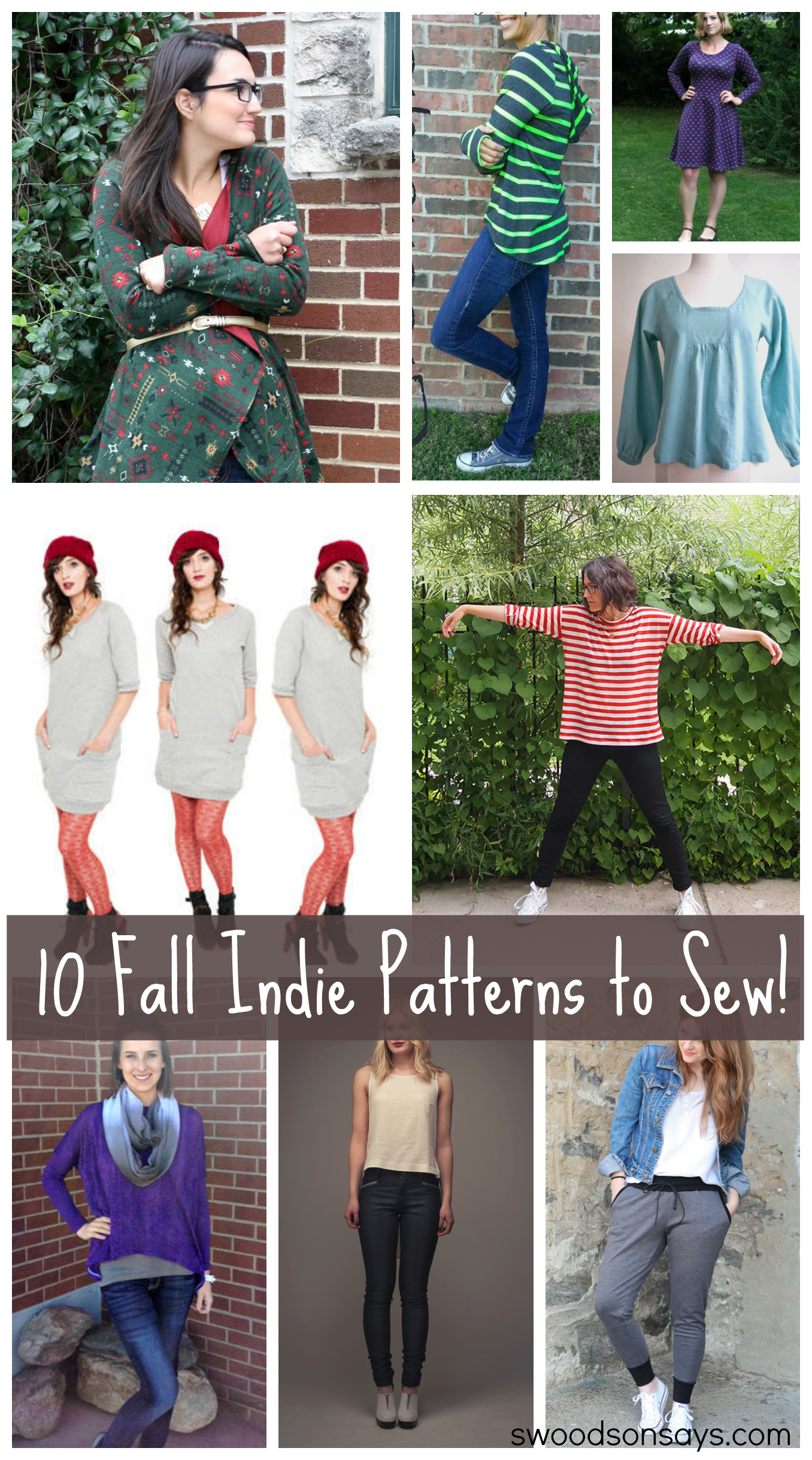 10 Indie Patterns to Sew for Fall