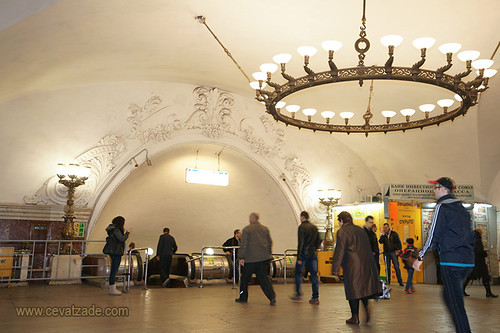 Arbatskaya Metro Station , Arbatsko-Pokrovskaya Line - Moscow Russia - Ahmet Cevatzade - www.cevatzade.com