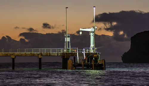 australia clouds crane dusk jetty lights marinestructures oceania panorama photography pier portcampbell portcampbellnp southwest sunset time victoria