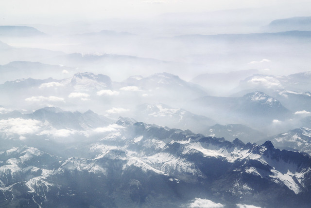 Fly over Alps