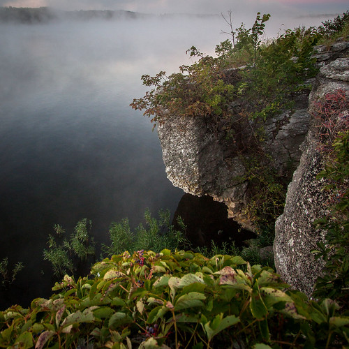 park lake rock fog sunrise dawn bethany boulder falls mo missouri limestone fleming jacomo lakejacomo flemingpark