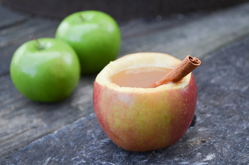 Homemade Apple Cider served two ways