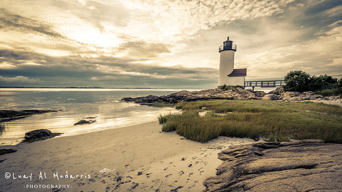 sunset lighthouse seascape boston unitedstates massachusetts gloucester lanscape
