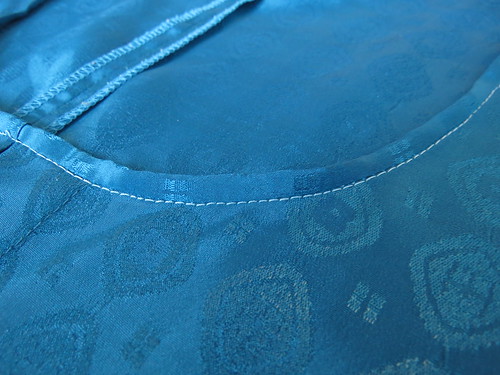 Blue Buttons Blouse - In Progress