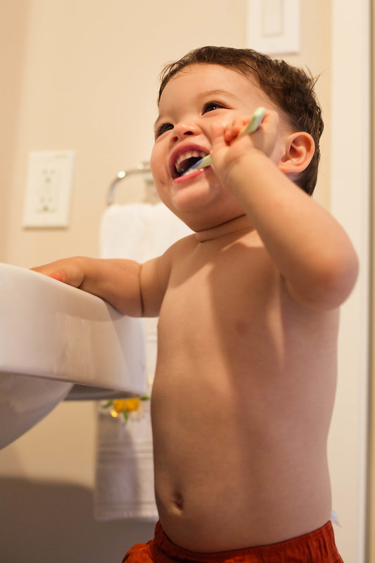 cute & little | toddler toothbrushing tips #celebrateeverygoal #shop