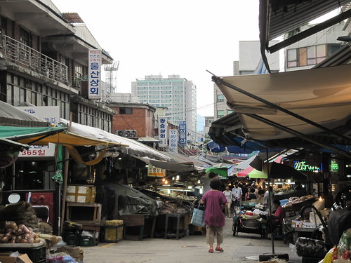 ソウル市内の市場