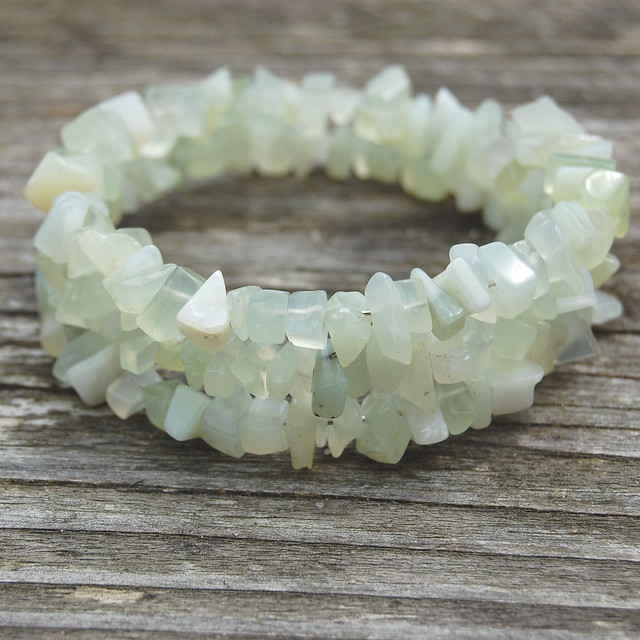 Gemstone spiral bracelets - New Jade