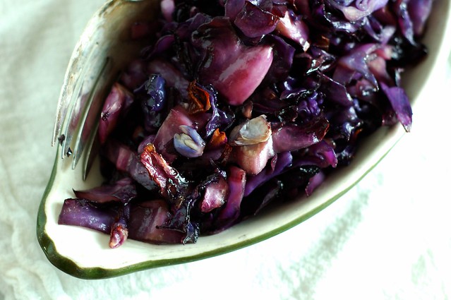 Salty, sweet coconut maple soy roasted cabbage by Eve Fox, The Garden of Eating, copyright 2014