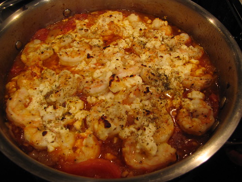 Greek Shrimp with Tomatoes & Feta