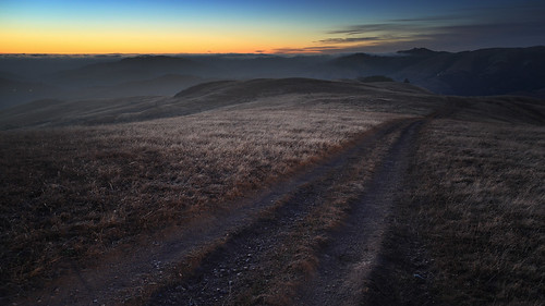california sunset fog landscape evening dusk hills marincounty lonely nightfall fireroad lomaalta lucasvalley