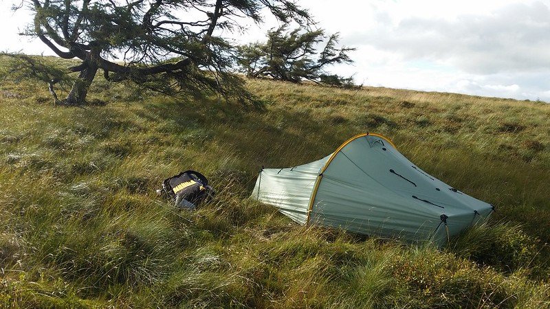 The camp on Great Mell Fell #sh