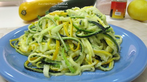 Zucchini Pasta Salad with Parmesan