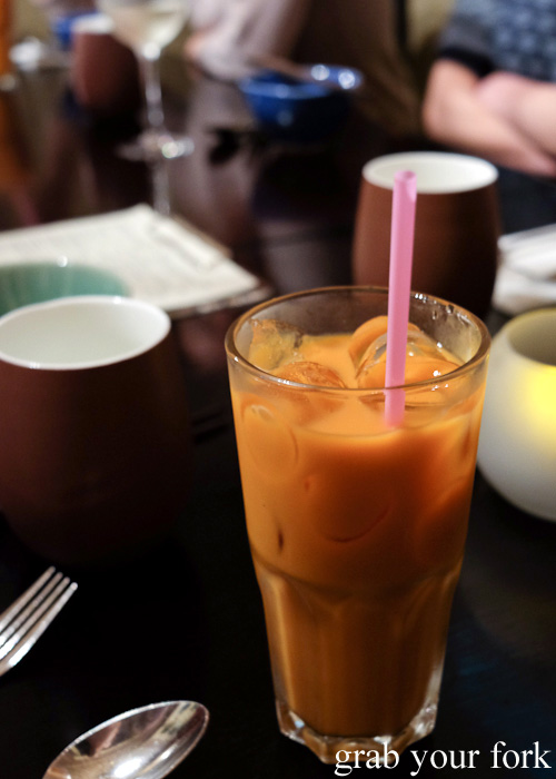 Thai milk ice tea at Surry Hills Eating House
