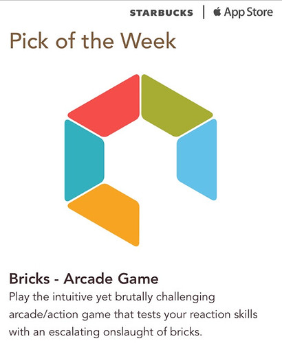 Starbucks iTunes Pick of the Week - Bricks - Arcade Game