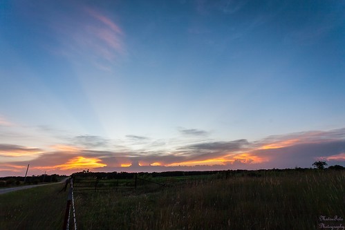 ranch county sunset storm field kansas rays stormcloud