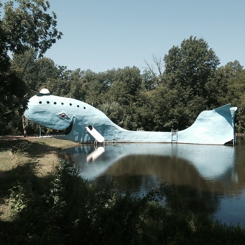 park oklahoma route66 historic roadsideattraction bluewhale catoosa