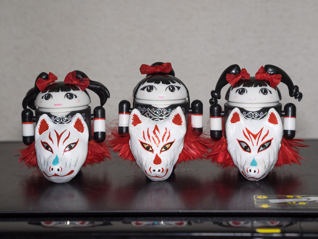 Bugdroid BABYMETAL (YUIMETAL / SU-METAL / MOAMETAL) + Kitsune-Mask [WORLD TOUR 2014 Ver.]