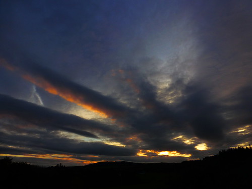 autumn sunset clouds scotland day skies